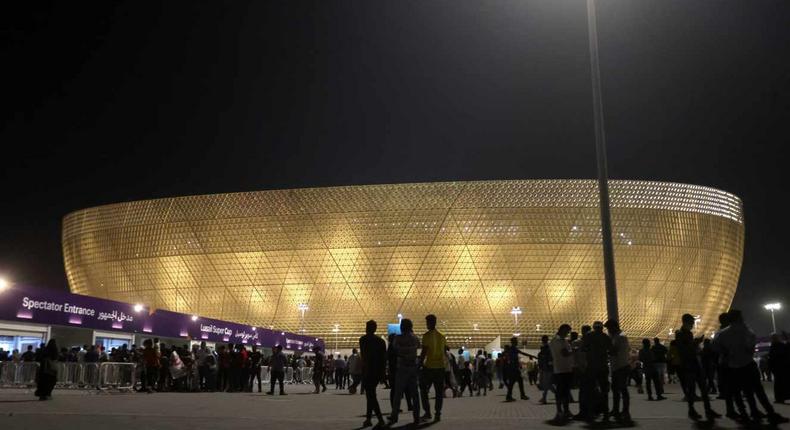 Le stade de Lusail  accueillera la finale de la Coupe du monde de football, au Qatar, le 18 décembre 2022/IBRAHEEM AL OMARI / REUTERS