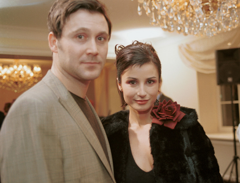 Joanna Brodzik i Bartłomiej Świderski w 2001 r.