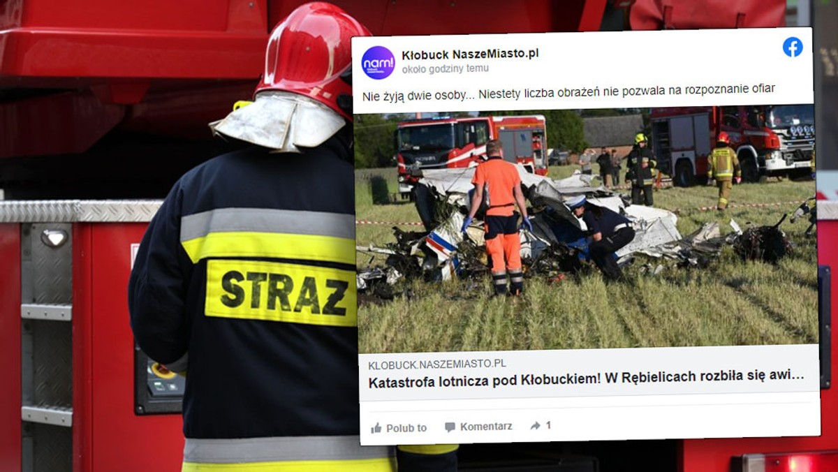 Awionetka rozbiła się w polu. Zginęły dwie osoby. Na miejscu prokurator