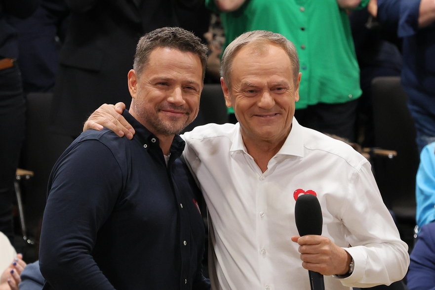 Donald Tusk i Rafał Trzaskowski