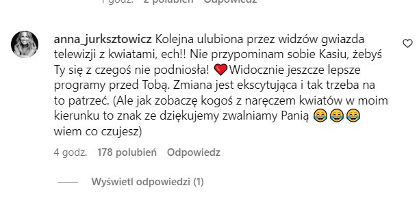 Komentarz Anny Jurksztowicz