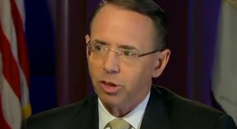 Deputy Attorney General Rod Rosenstein.