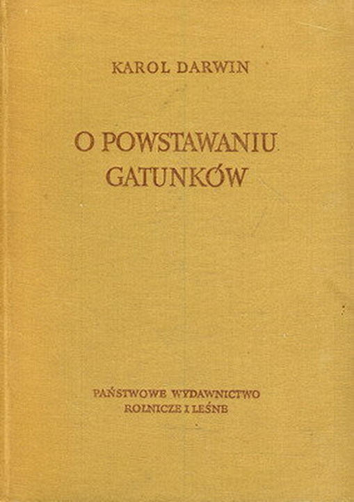 "O powstawaniu gatunków" Karol Darwin