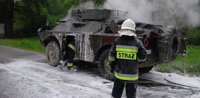 O krok od tragedii. Żołnierze z Przemyśla uciekli z płonącego wozu