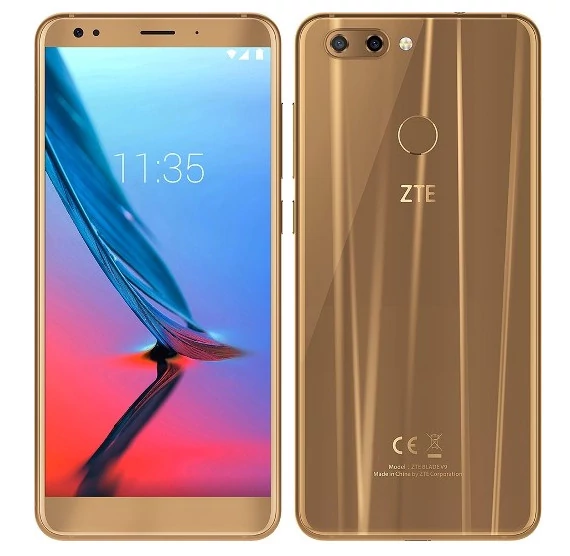 ZTE Blade V9 w złotym kolorze