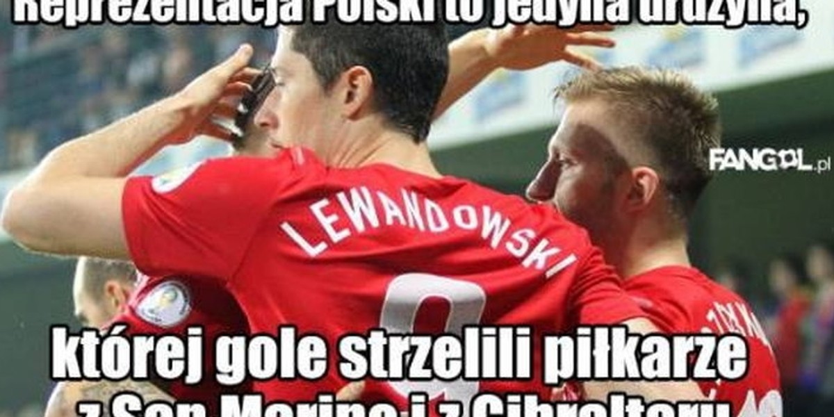 Memy po meczu Polska - Gibraltar 8:1. Galeria