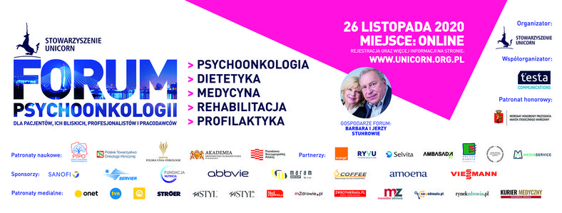 Już 26 listopada V Forum Psychoonkologii - zapraszamy do rejestracji na www.forumpsychoonkologii.pl 