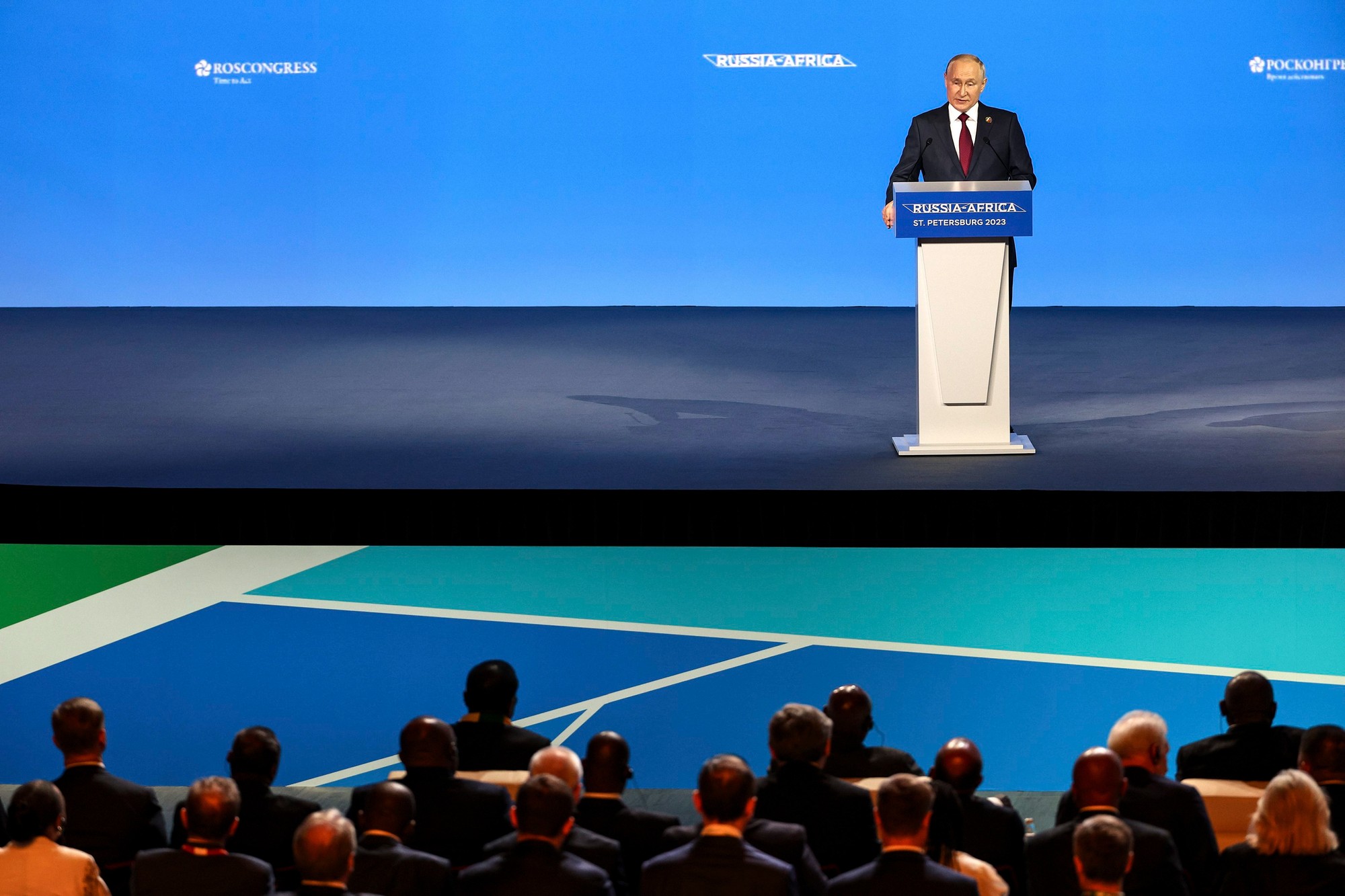 Ruský prezident Vladimir Putin na rusko-africký summite.
