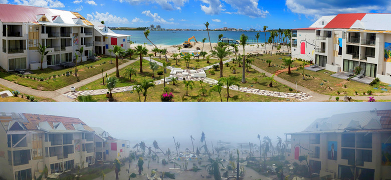 Wyspa Saint-Martin sześć miesięcy po niszczycielskim huraganie Irma