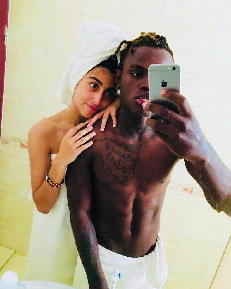 Una imagen anterior del TikToker Tileh Pacbro con su esposa Martina (Instagram)