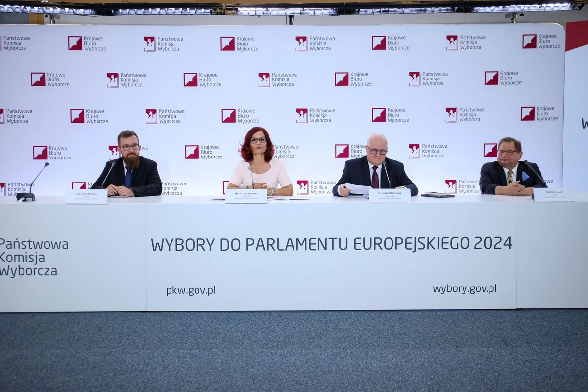  Eurowybory 2024. Odnotowano 13 wykroczeń. Konferencja prasowa PKW