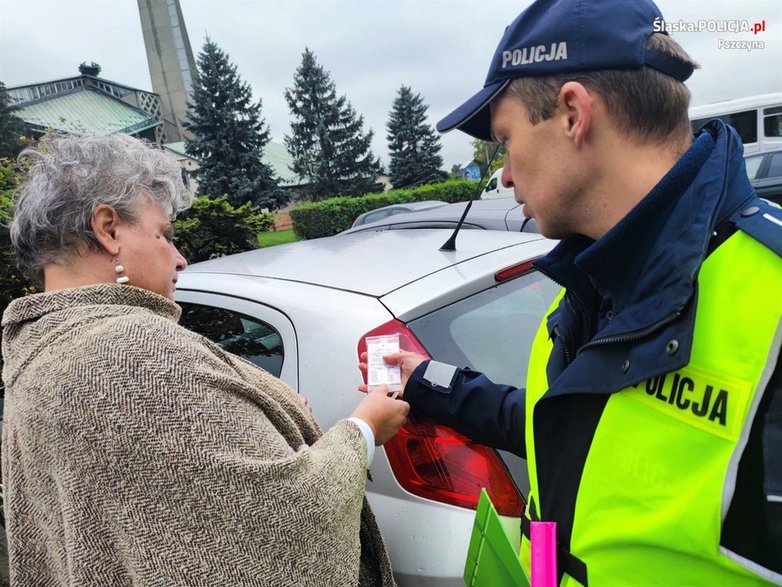 Symulowany wypadek na ul. Bielskiej w Pszczynie - 21.09.2022 - autor: KPP Pszczyna