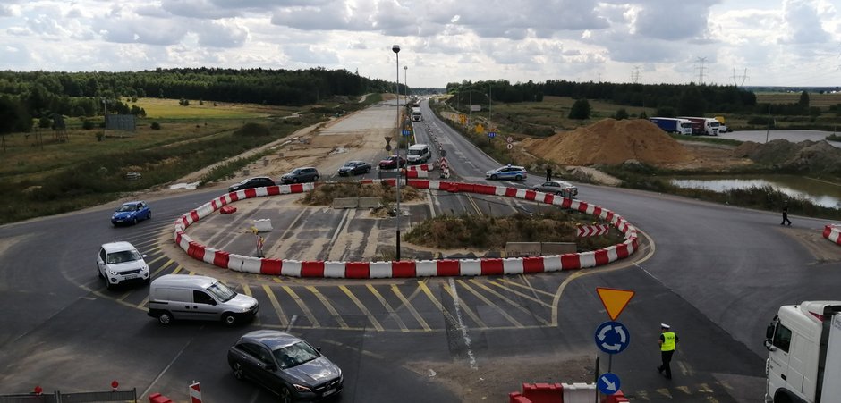 A1 oddany odcinek 8 km widok od Radomska w stronę Częstochowy