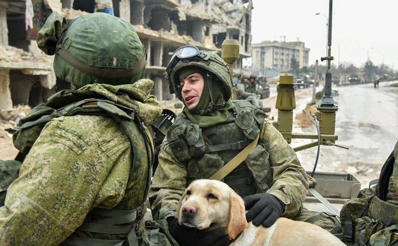 ROSYJSCY ŻOŁNIERZE W ALEPPO