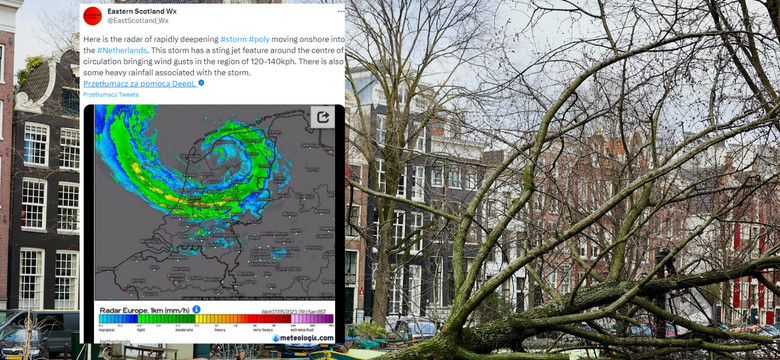 Załamanie pogody w Holandii. Jedna osoba nie żyje. "Przedmioty wylatywały w powietrze"