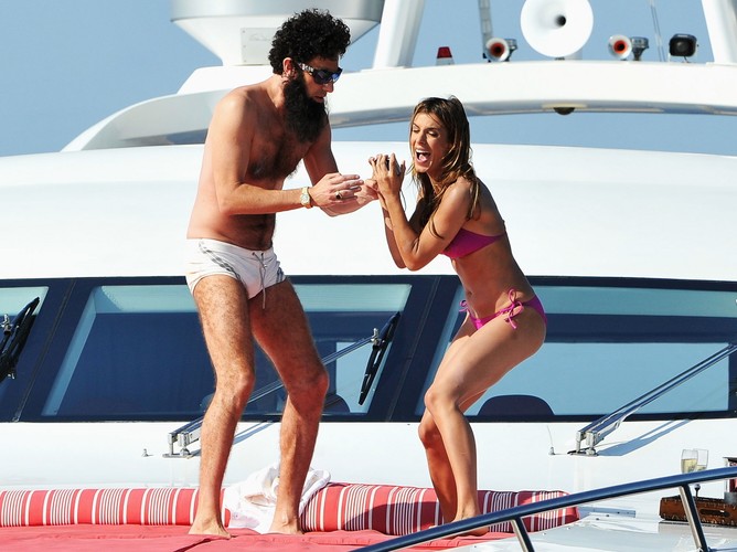 Sacha Baron Cohen i Elisabetta Canalis