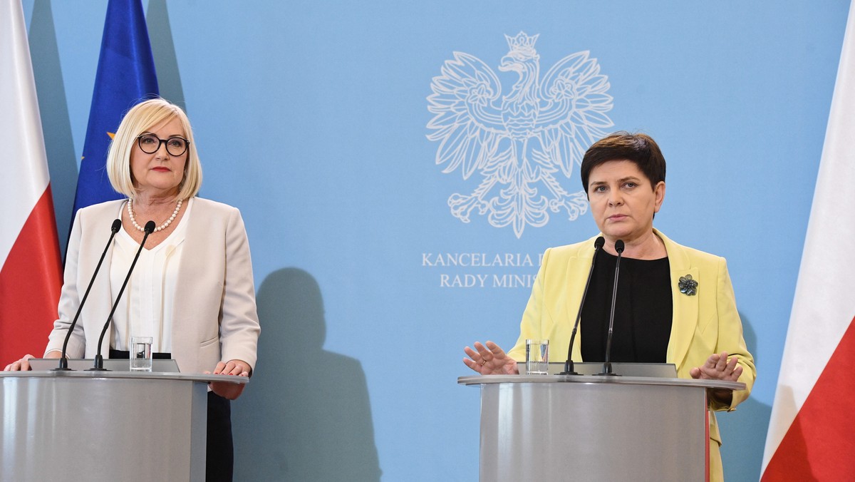 Joanna Kopcińska i Beata Szydła