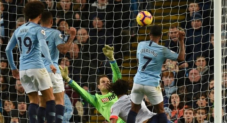 Raheem Sterling put Manchester City ahead to stay against Bournemouth