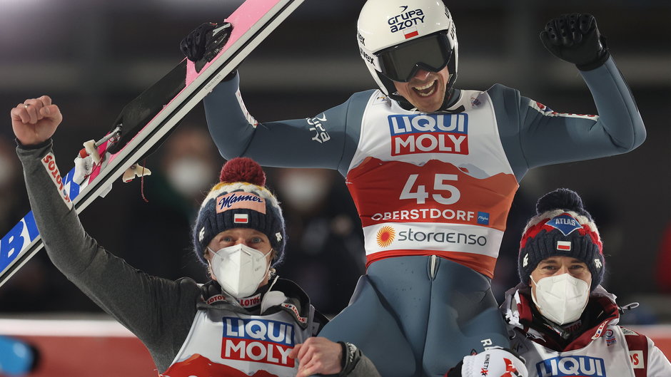 Dawid Kubacki, Piotr Żyła i Kamil Stoch