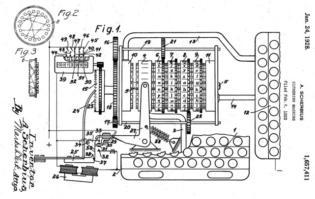 Jeden z patentów Scherbiusa