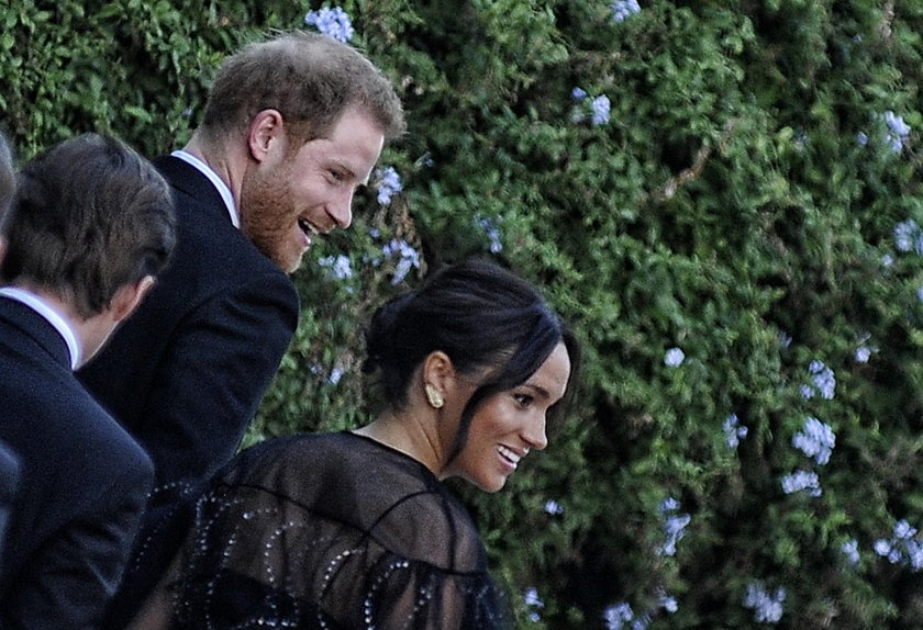 Księżna Meghan i książę Harry na ślubie znajomych