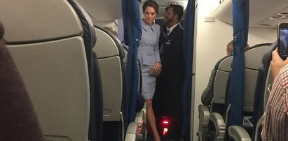 Księżna Kate zaskoczyła pasażerów samolotu