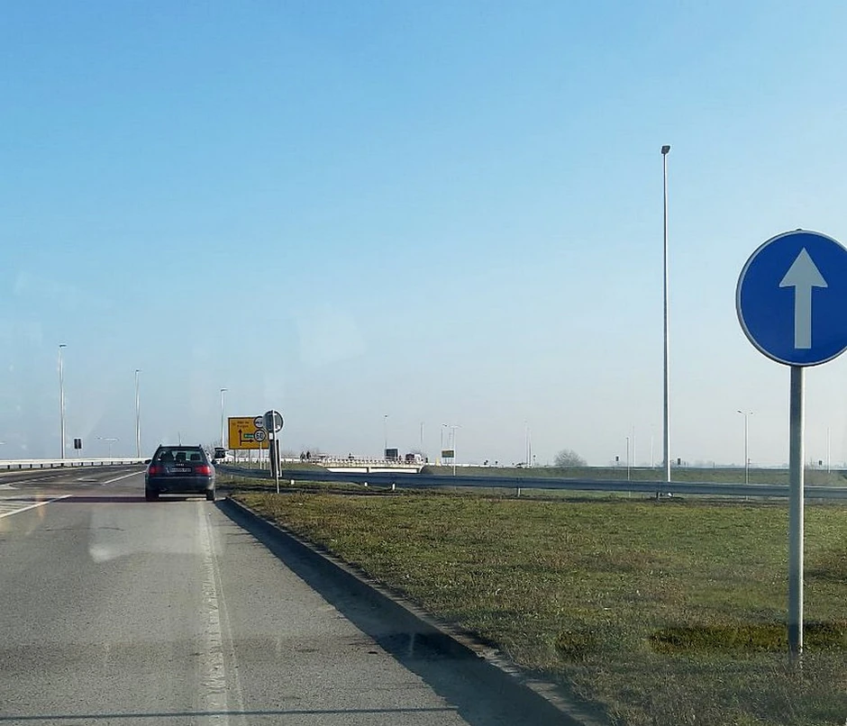 Mesto nesreće, nadvožnjak kod Hajdukova