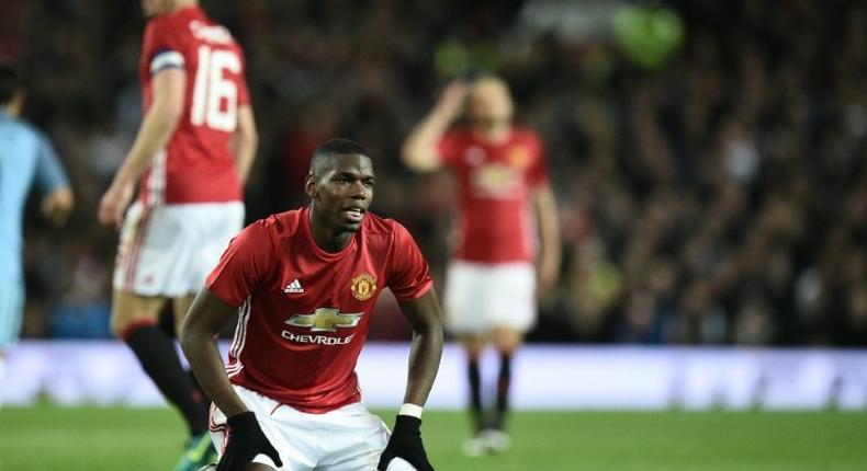 Manchester United's French midfielder Paul Pogba, who cost 89 million pounds, has yet to hit his stride