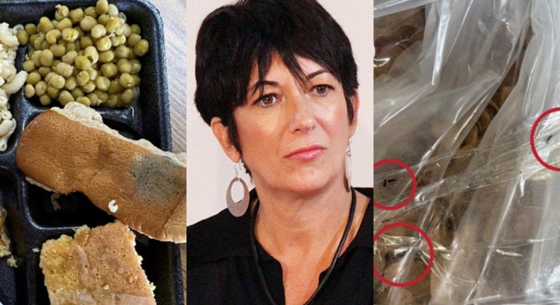 Alarming conditions, including moldy bread and bags of food infested with bugs, were uncovered at the Florida prison housing Ghislaine Maxwell, a Justice Department watchdog report said.DOJ OIG; Laura Cavanaugh/Getty Images; DOJ OIG