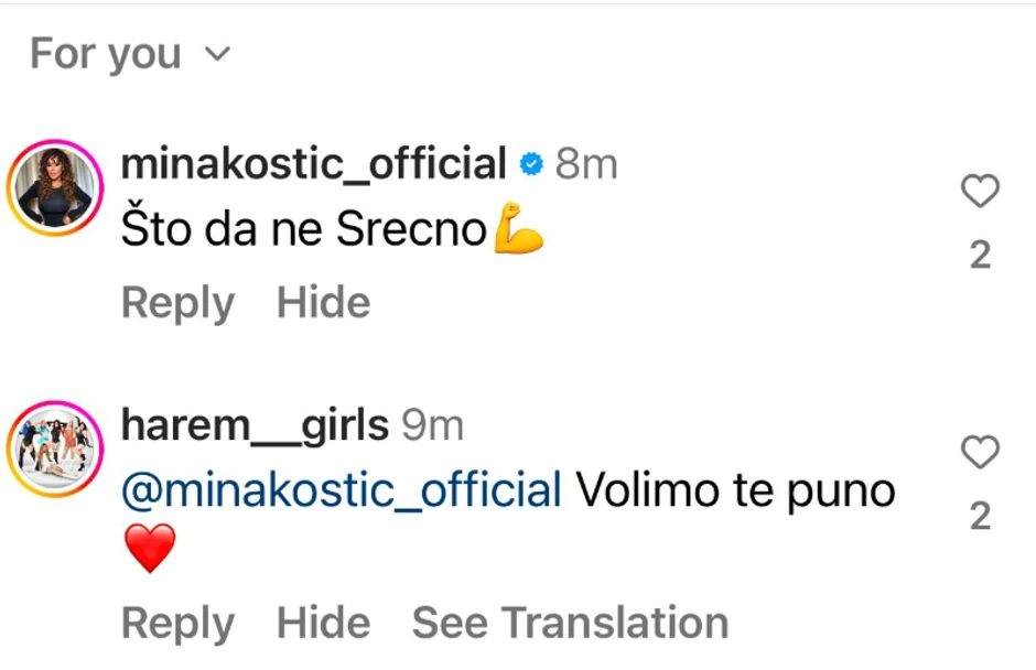 Mina Kostić poželela sreću dreg kraljicama