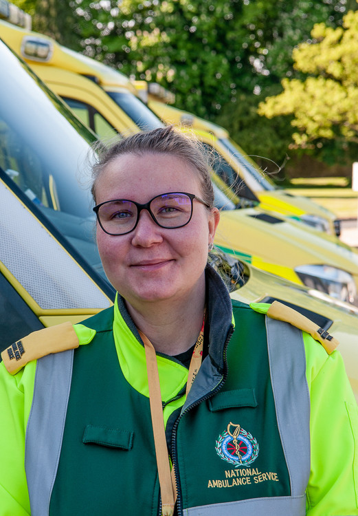 Joanna Machado w Carlow Ambulance Station, Irlandia