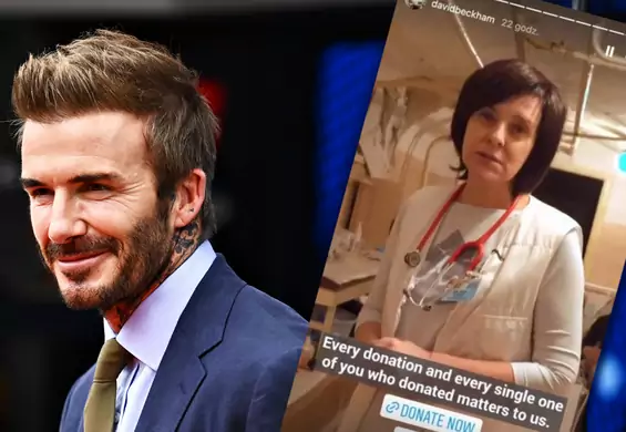 David Beckham przekazał swojego instagrama ukraińskiej lekarce. "Chciałem nagłośnić to, co robi"