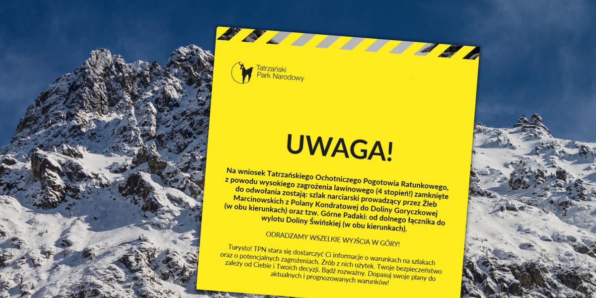 Uwaga Turysto Trudne Warunki W Tatrach Zamknęli Kolejne Szlaki Podróże 2434