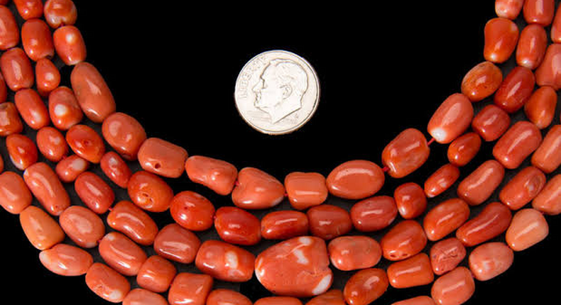 Coral beads owned by the Benin people