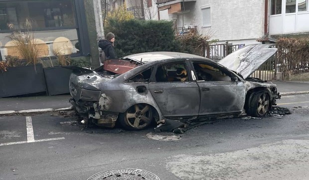 Izgoreo automobil na Ceraku