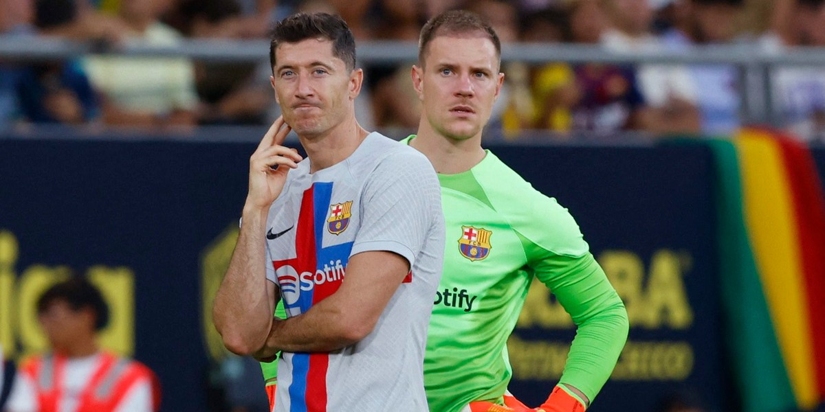 Robert Lewandowski i Marc-Andre ter Stegen - dwa asy Barcelony