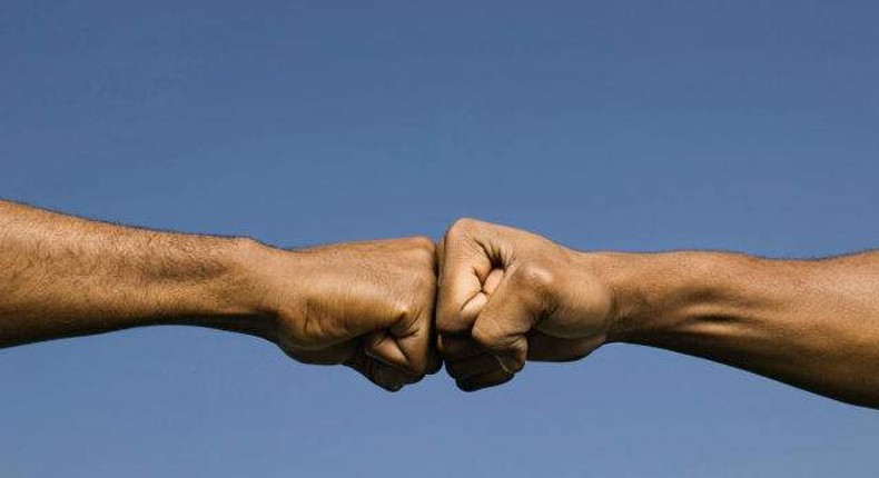 A fist bump is the way to go as scientists say it can protect yourself against various infections including the coronavirus (heavy)