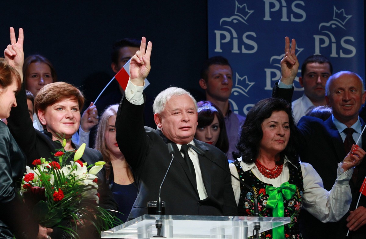 Konwencja PiS w Krakowie. Fot. PAP/Stanisław Rozpędzik