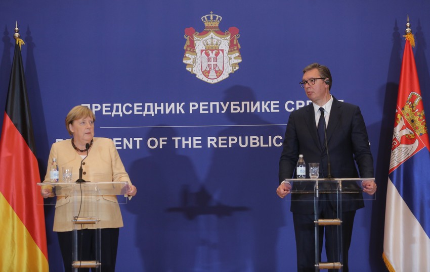 Angela Merkel i Aleksandar Vučić