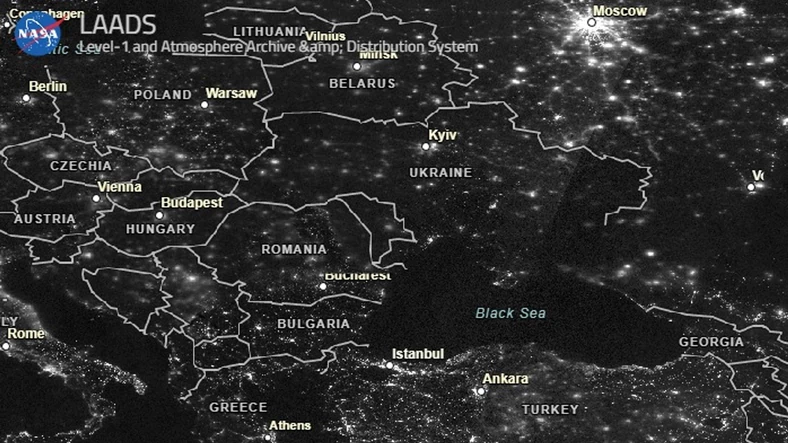 Ukraina w nocy 7 lutego 2022 r.