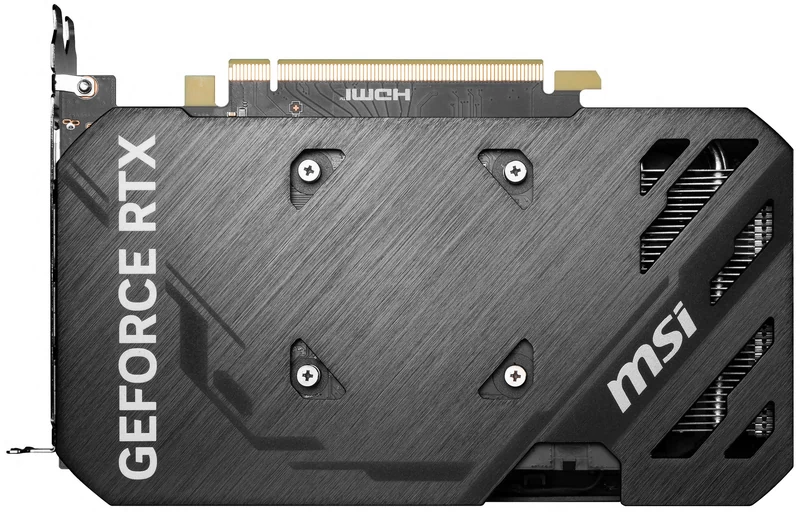 MSI GeForce RTX 4060 Ventus 2X Black OC – backplate