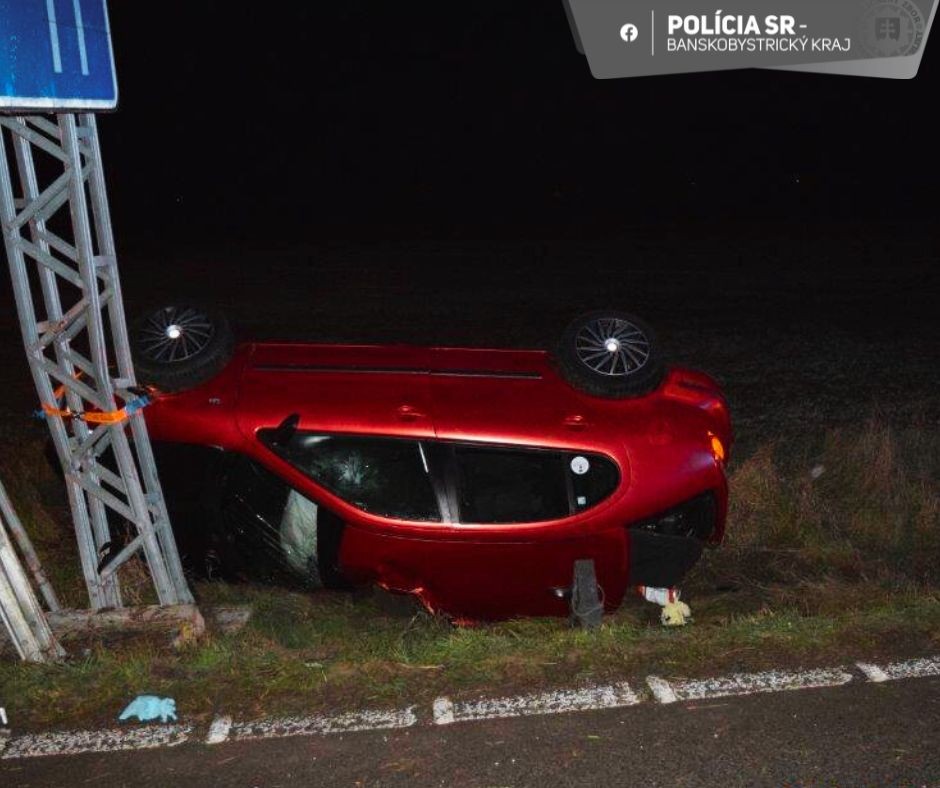 V Banskobystrickom kraji došlo k vážnej nehode.