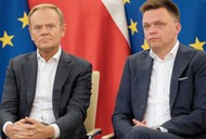 Donald Tusk i Szymon Hołownia