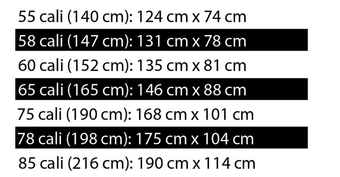 Telewizory od 55 do 60 cali - test, opinie, recenzja dużych telewizorów