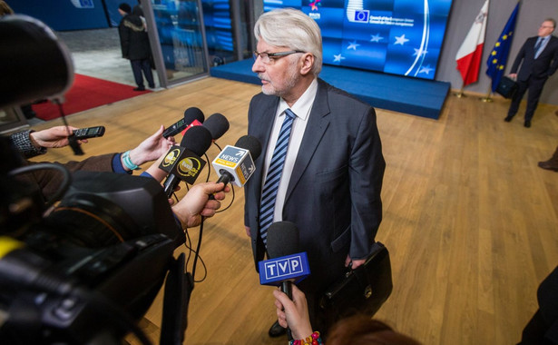 Waszczykowski: Saryusz Wolski jest jedynym oficjalnym kandydatem