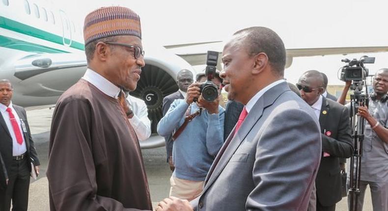 President Muhammadu Buhari in Kenya