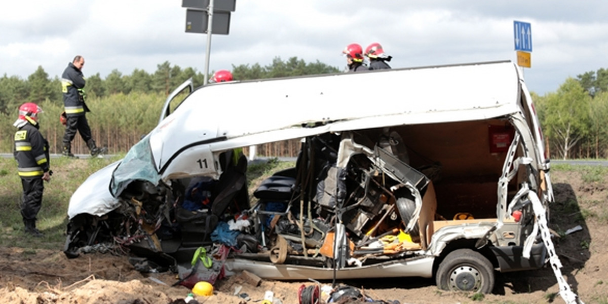 Wypadek pod Zieloną Górą