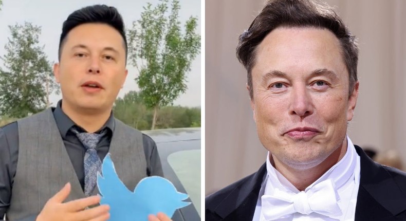 TikToker Yilong Ma (left) has gone viral on social media for being the Chinese lookalike of Tesla and SpaceX Ceo Elon Musk (right). Now Musk wants to meet him.