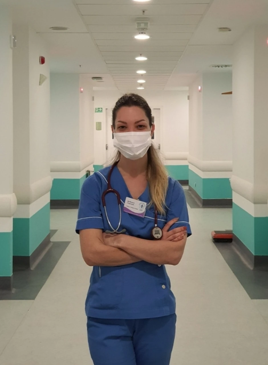 Dr Milena Stojanovic anesteziolog sada je u kovid bolnici u Kruševcu gde obučava kolege 