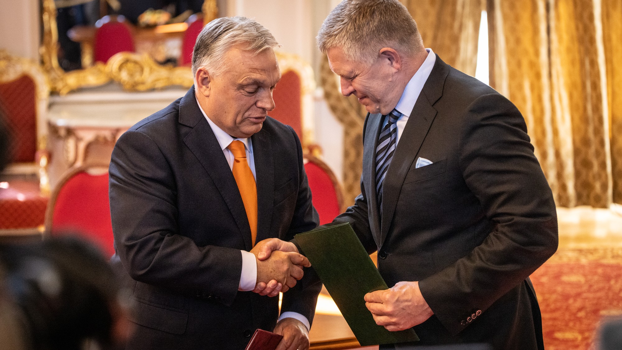 Stretnutie Roberta Fica a Viktora Orbána na Úrade vlády SR 28.4.2025
